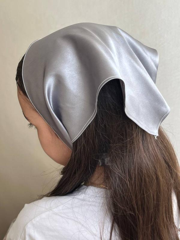 مینی اسکارف پشت کش ساتن پک ۶ تایی