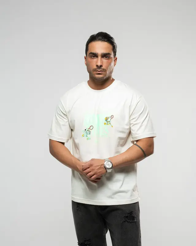 تی شرت مردانه مدل Looney - سفید