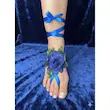 پابند گل رز آبی زنانه بندی