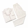 ست بلوز و شلوار راحتی نخی موسلین طرح آلبالو