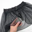 شورت دامنی گیپوری مشکی فانتزی
