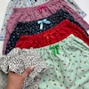 شورتک نخی زنانه طرح‌دار نخ پنبه‌ای