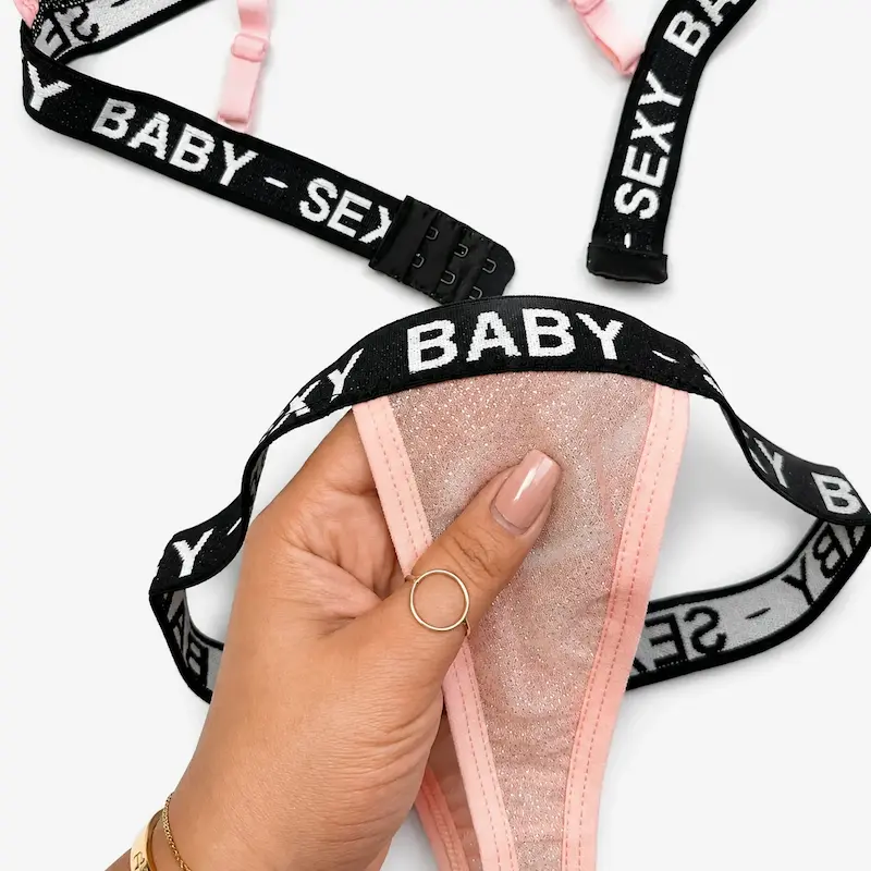 ست فانتزی لمه صورتی SEXY BABY