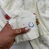بلوز شلوارک زنانه، لباس راحتی زنانه، ست موسلین، لباس خواب، ست نخی، لباس خانگی، طرح اسمایلی، ست دخترانه