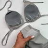 بیکینی دو تیکه خاکستری