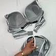 ست لباس زیر اسپرت کبریتی طوسی فنردار