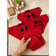 شورت عروسکی دخترانه نخی طرح موش برجسته
