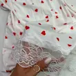 پیراهن خواب فانتزی قلبی سفید 