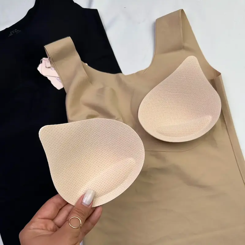 تاپ حلقه‌ای لیزری کاپ‌دار زنانه 