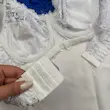ست سوتین و شورت فنردار بیگ سایز آبی-سفید