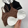 نیم‌تنه اسپرت بندی کبریتی زنانه مشکی