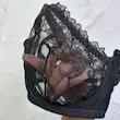 ست تور گاز بیگ سایز گل‌دوزی مشکی زنانه