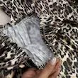 ست لباس خواب ساتن زنانه پلنگی
