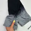 شلوارک ورزشی  مشکی طوسی