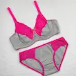 ست سوتین شورت نخ پنبه لاکرا زنانه صورتی