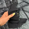 لباس خواب فنر دار پیراهنی عروسکی مشکی  خالدار 
