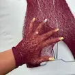 فیشنت شلواری زنانه فانتزی فاق باز زرشکی مدل Y-54