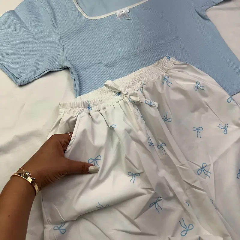 لباس راحتی زنانه، ست تیشرت شلوار، لباس خانگی زنانه