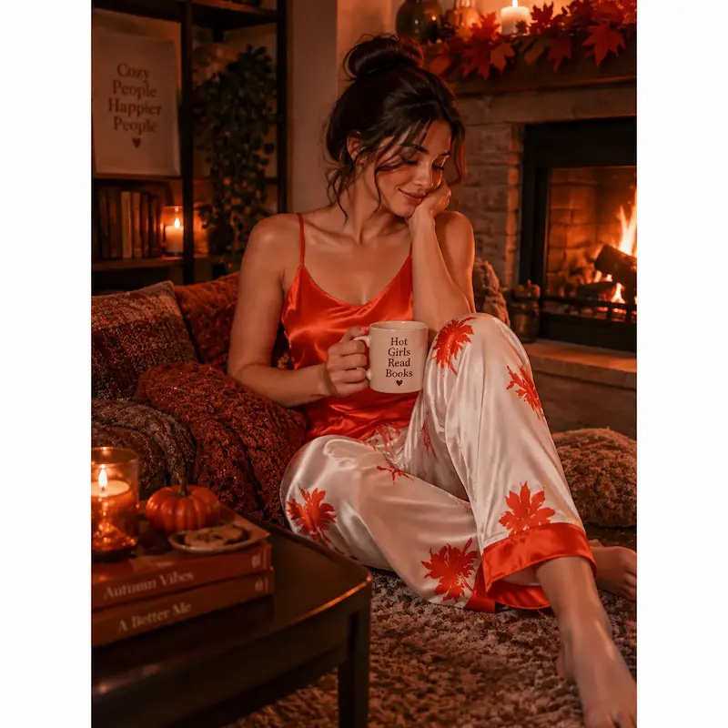 لباس خواب زنانه، ست ساتن، لباس راحتی زنانه