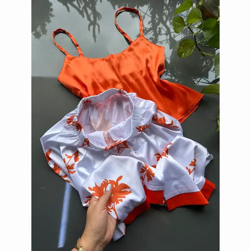 لباس خواب زنانه، ست ساتن، لباس راحتی زنانه