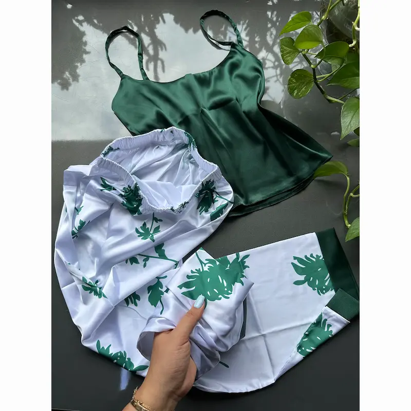 لباس خواب زنانه، ست ساتن، لباس راحتی زنانه
