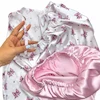 ست ساتن، لباس خواب زنانه، طرح پاپیون