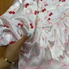 ست ساتن زنانه، لباس خواب زنانه، ست طرح گیلاس
