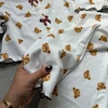 ست راحتی طرح خرس, لباس خانگی کبریتی, ست کراپ و شلوار دخترانه