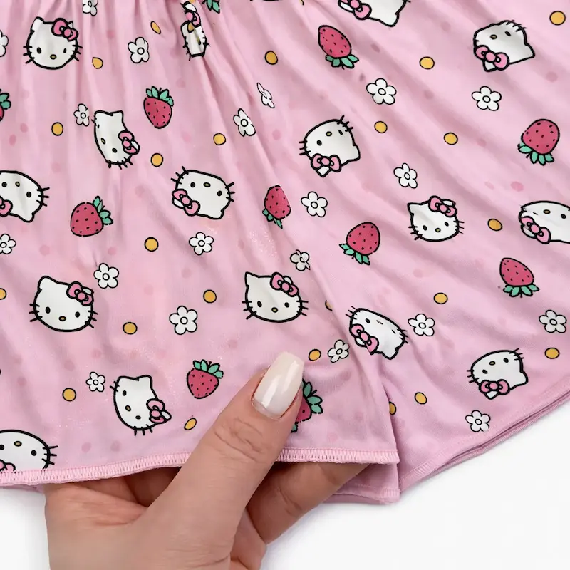ست تاپ و شورتک دخترانه Hello Kitty فری‌سایز راحت