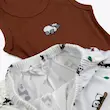 ست تاپ و شورتک دخترانه پاندا تنبل کبریتی فری‌سایز