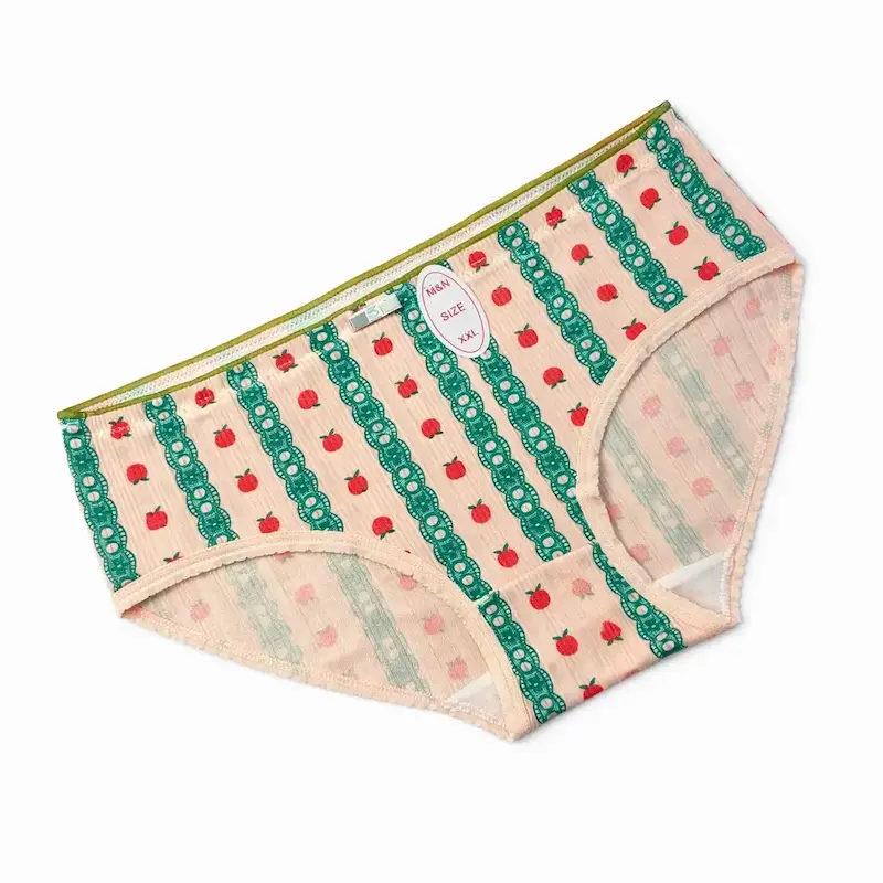 شورت عروسکی کبریتی کرم طرح راه‌راه هلو