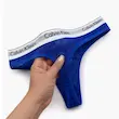 شورت بکلس توری مخملی زنانه Calvin Klein آبی