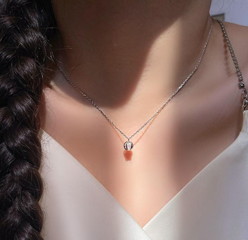 گردنبند گوی نقره
