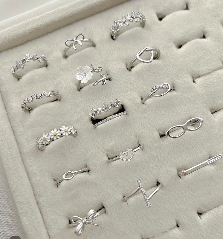 کالکشن انگشتر نقره ای