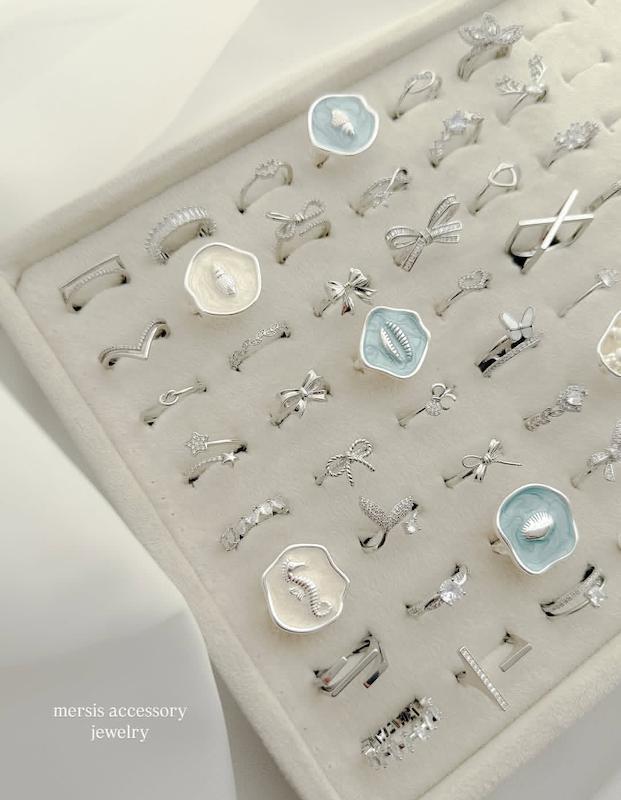 کالکشن انگشتر نقره‌ای