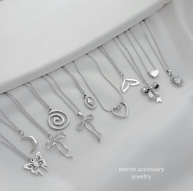 کالکشن گردنبند نقره ای