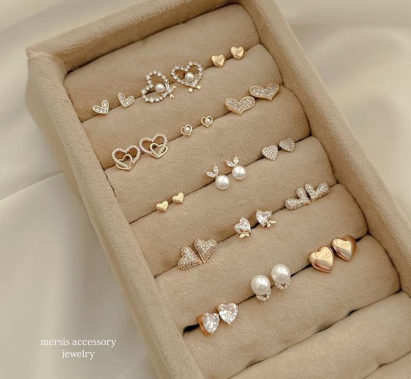 کالکشن گوشواره قلب ژوپینگ