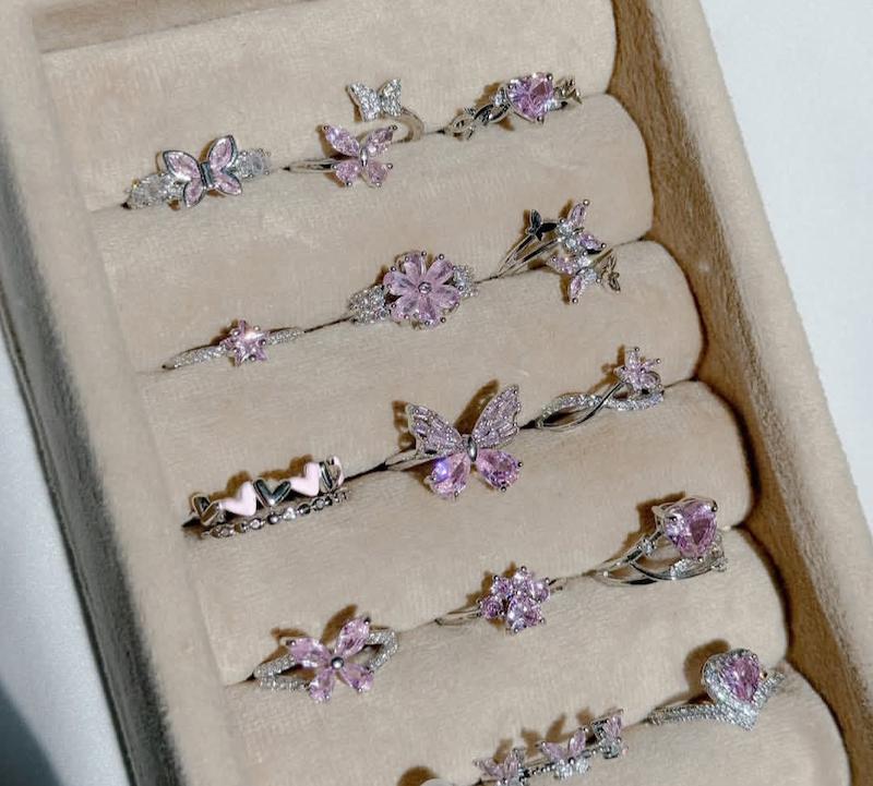 کالکشن انگشتر صورتی