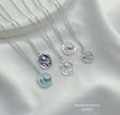 کالکشن گردنبند میناکاری نقره ای