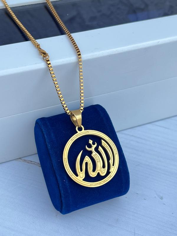 زنجیر و پلا استیل مدل الله کد 1