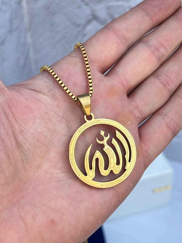 زنجیر و پلا استیل مدل الله کد 1