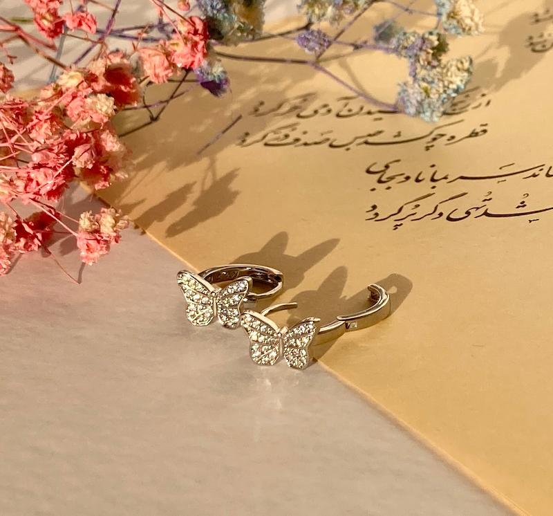 گوشواره پروانه ای CM تیتانیوم