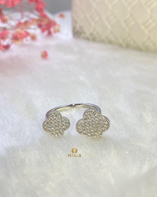 انگشتر ونکلیف نگینی  استیل فری سایز