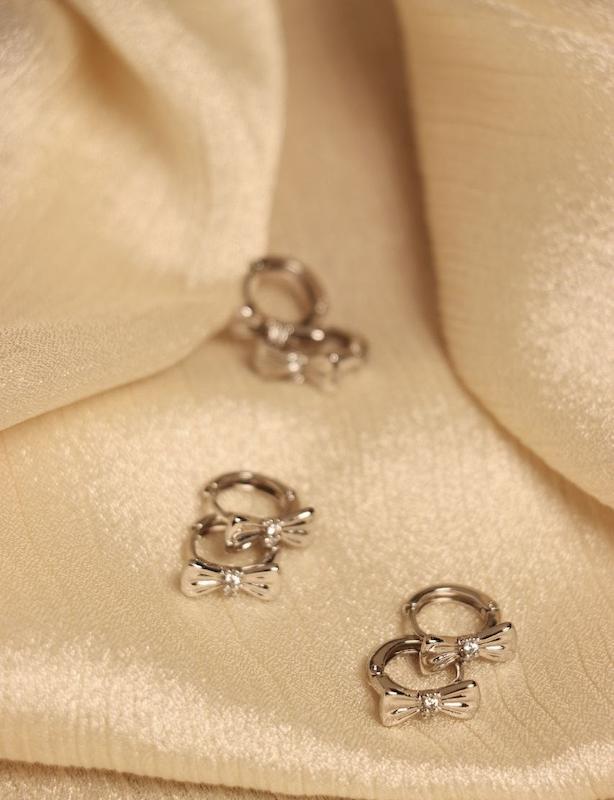 گوشواره پاپیونی ژوپینگ استیل