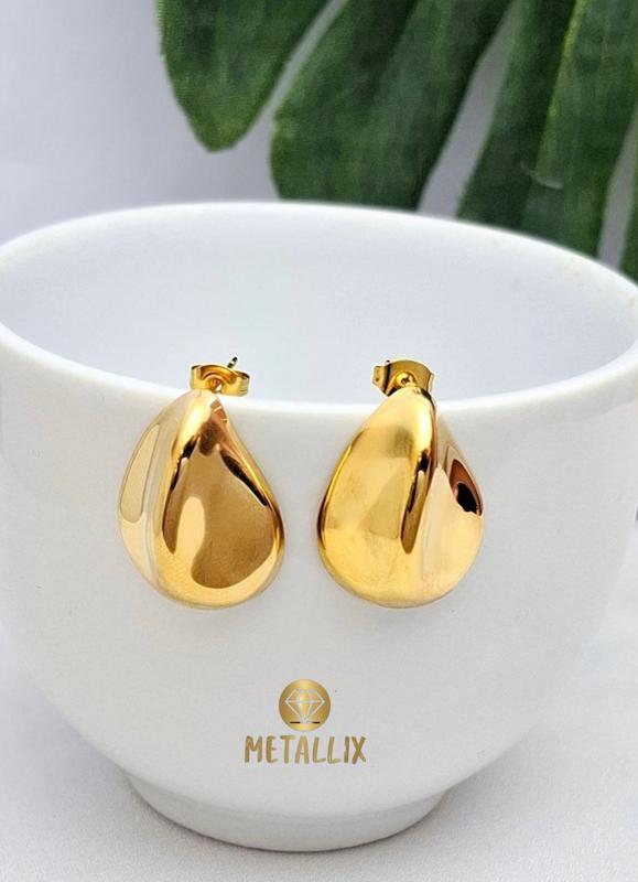 گوشواره های اشکی مینیمال استیل و رنگ ثابت