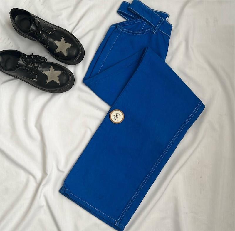 شلوار آبی zara