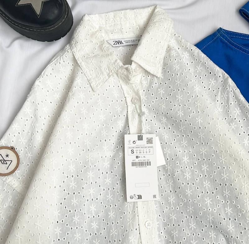 شومیز خانه دوزی zara 