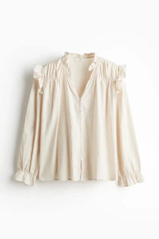شومیز کرمی H&M