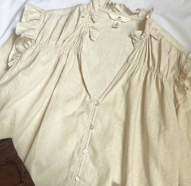 شومیز کرمی H&M