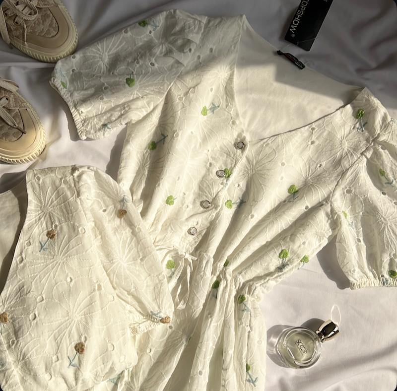پیراهن خامه دوزی گلدوزی